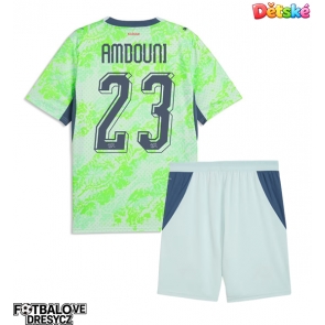 Švýcarsko Zeki Amdouni #23 Dětské Venkovní dres komplet MS 2026 Krátký Rukáv (+ trenýrky)